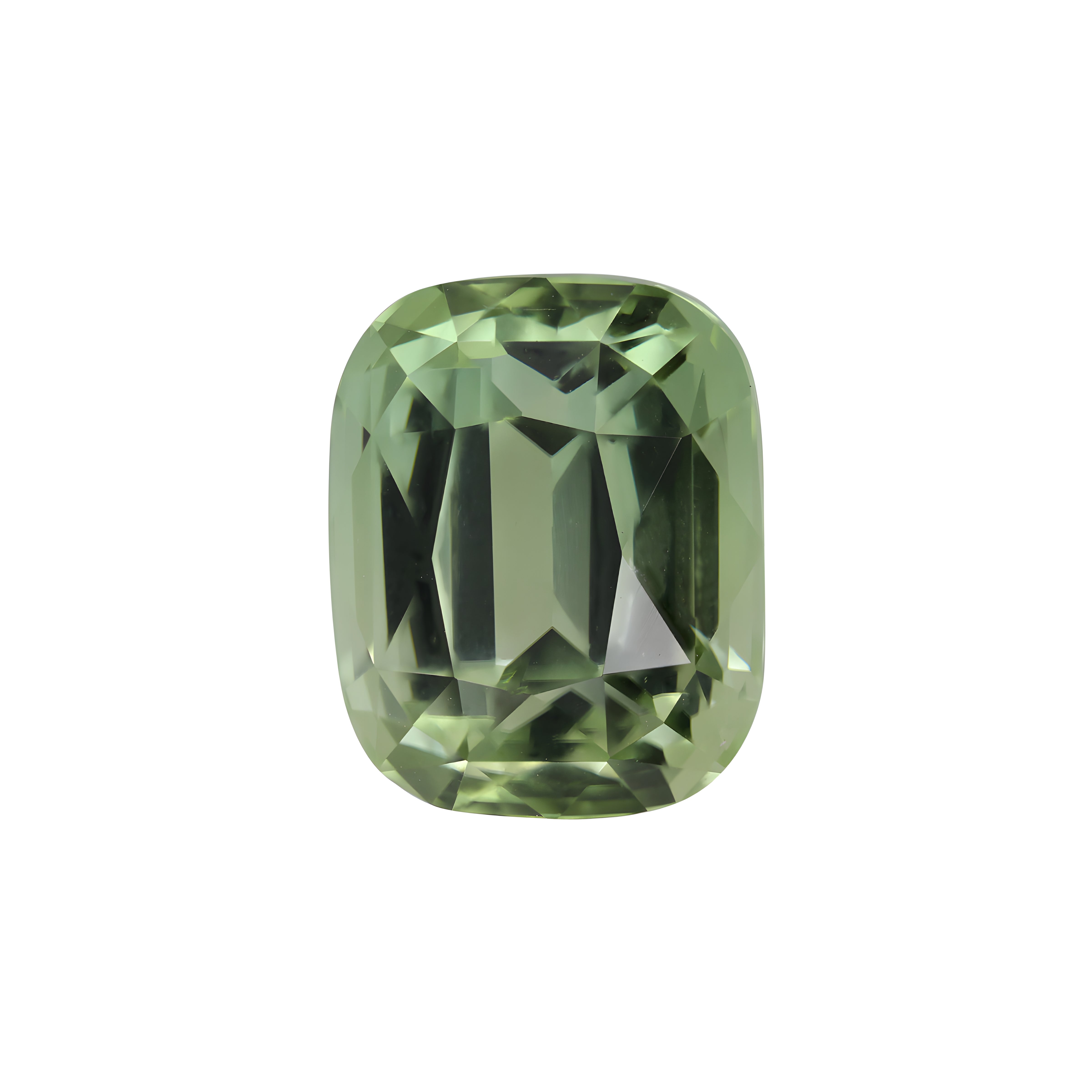 Intense Green Tourmaline 6.805 ct — Cushion