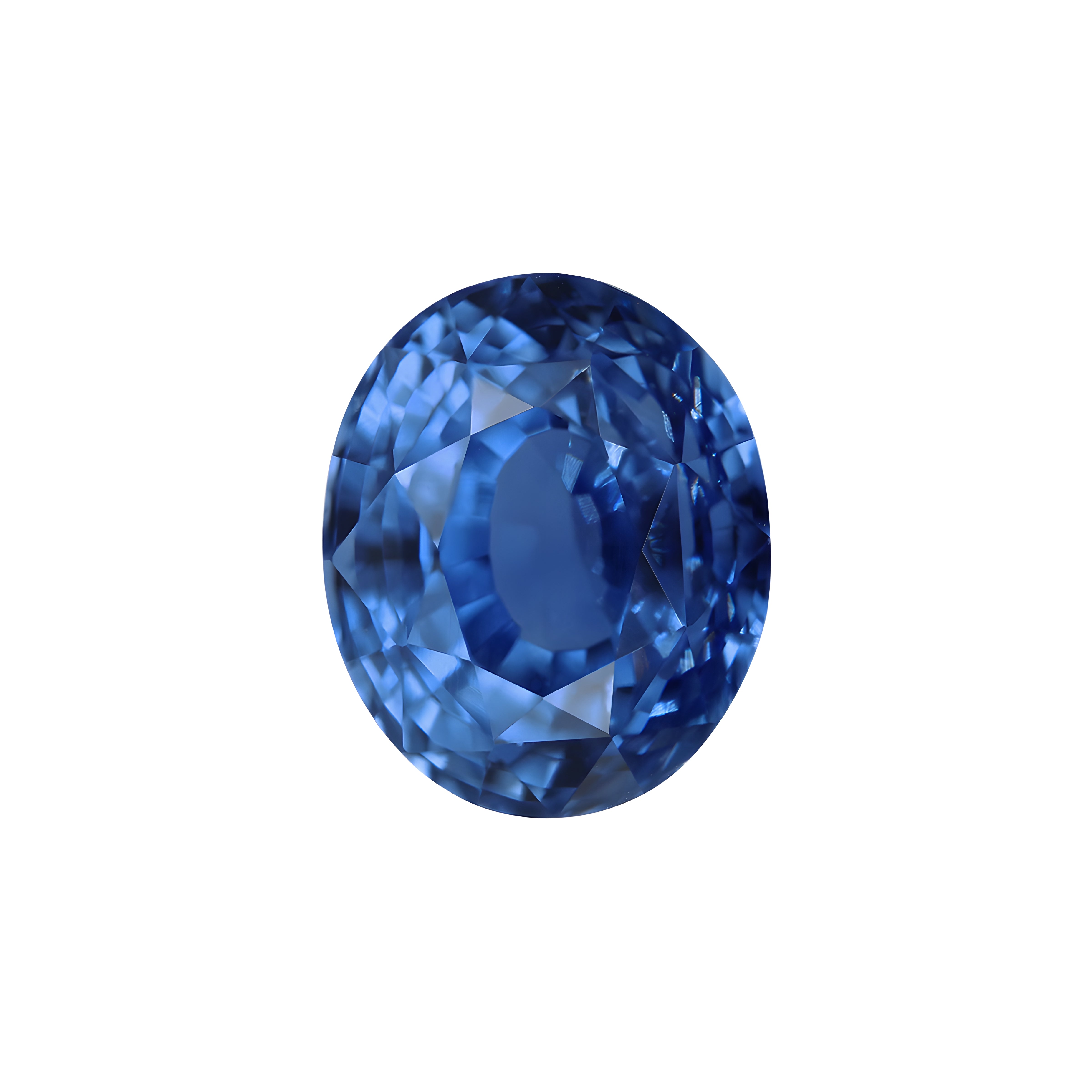 Ceylon Blue Sapphire 4.05 ct — Oval Brilliant