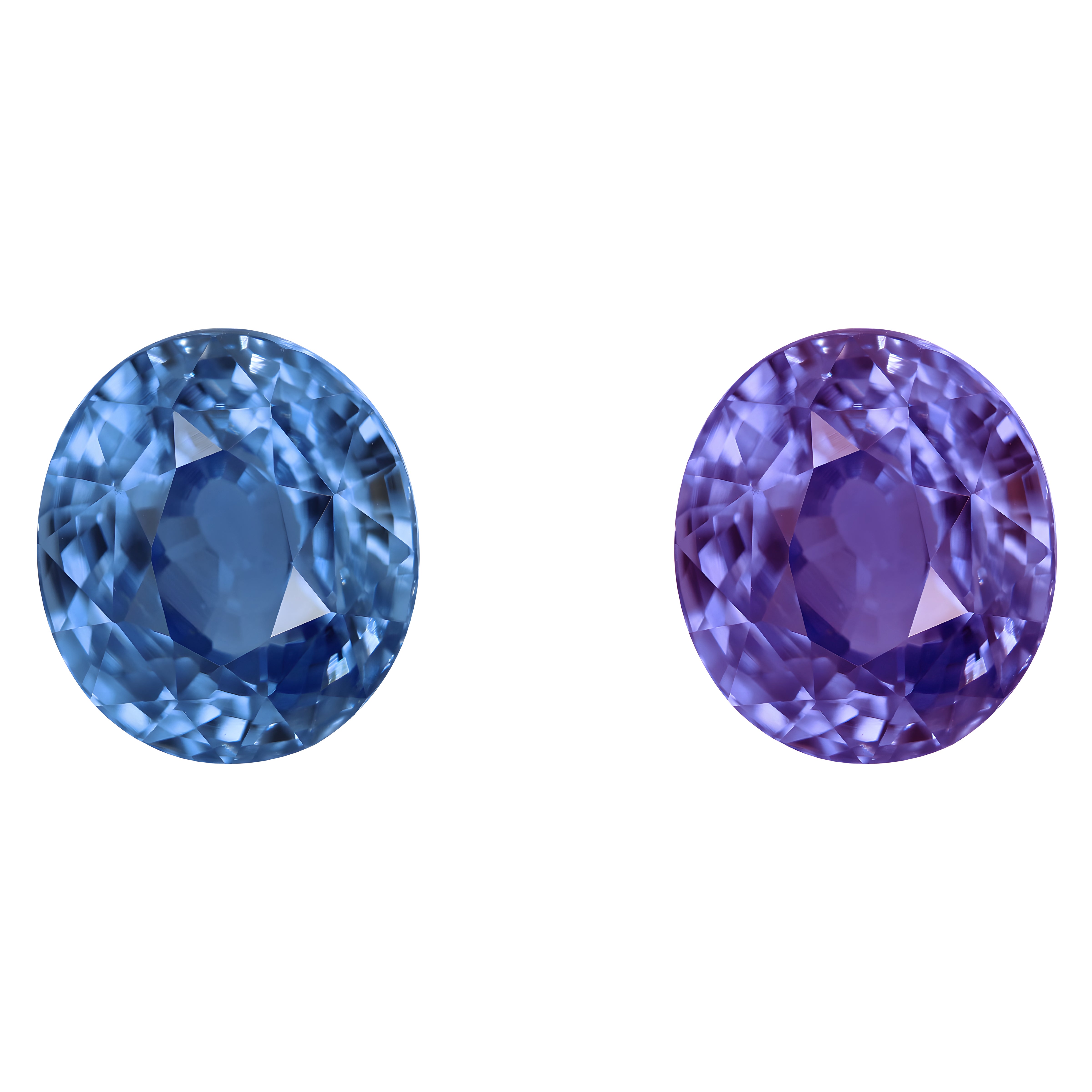Ceylon Colour Change Blue Sapphire 4.04 ct — Oval Brilliant