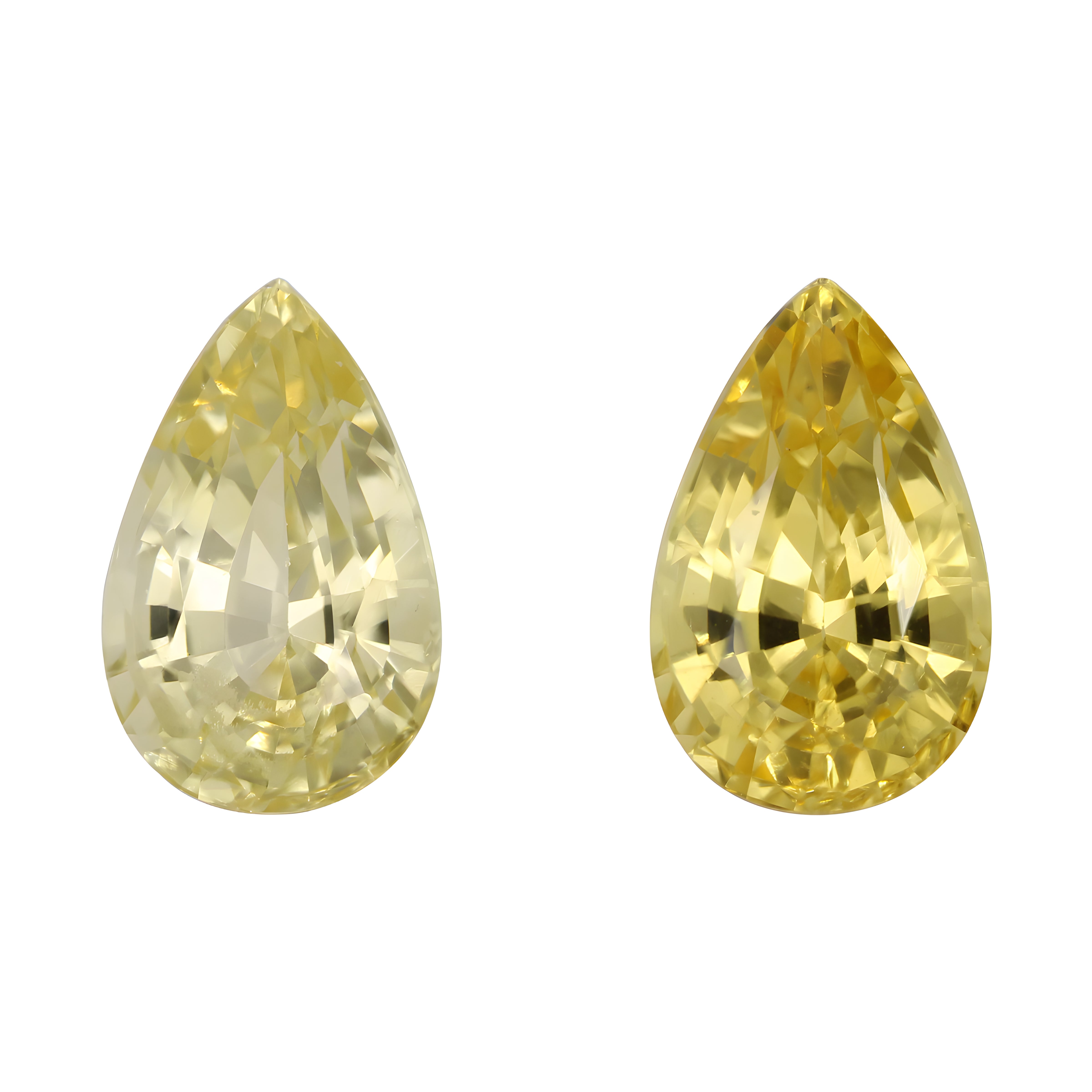 Chameleon Yellow Sapphire 1.22 ct — Pear
