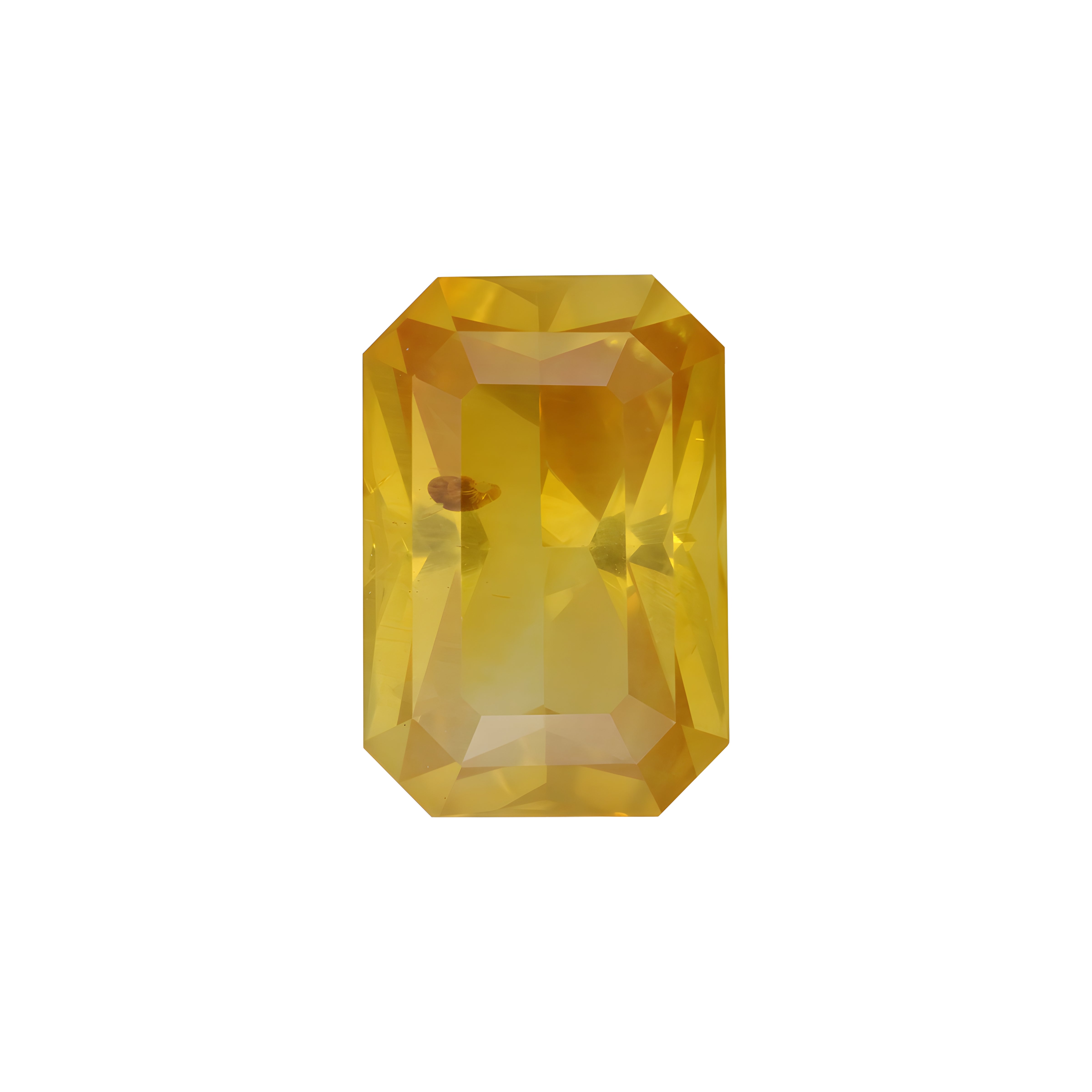 Heated Ceylon Golden Yellow Sapphire 5.967 ct — Octagonal