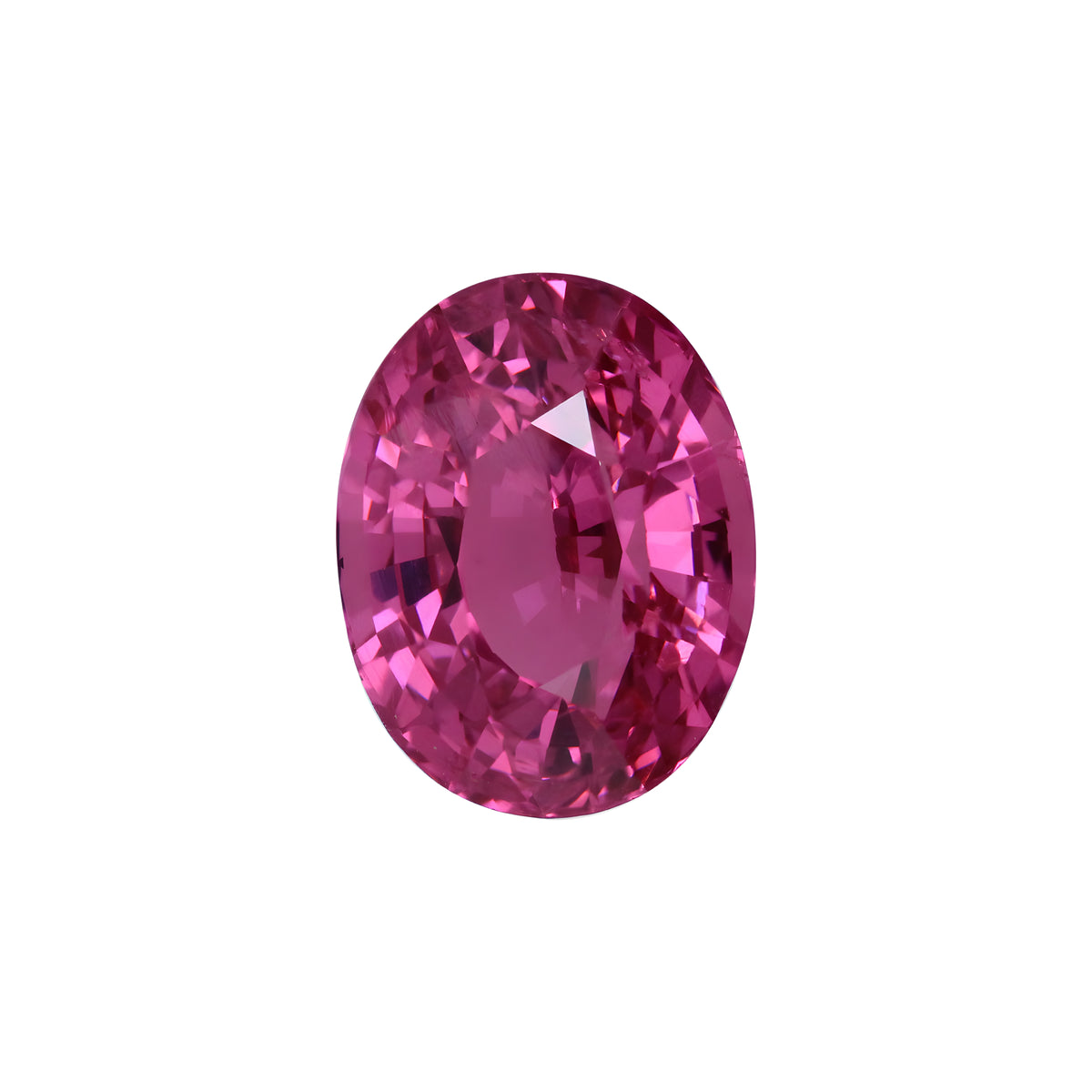 Téja vivid pink Mahenge spinel, 2.518 ct oval, Tanzania