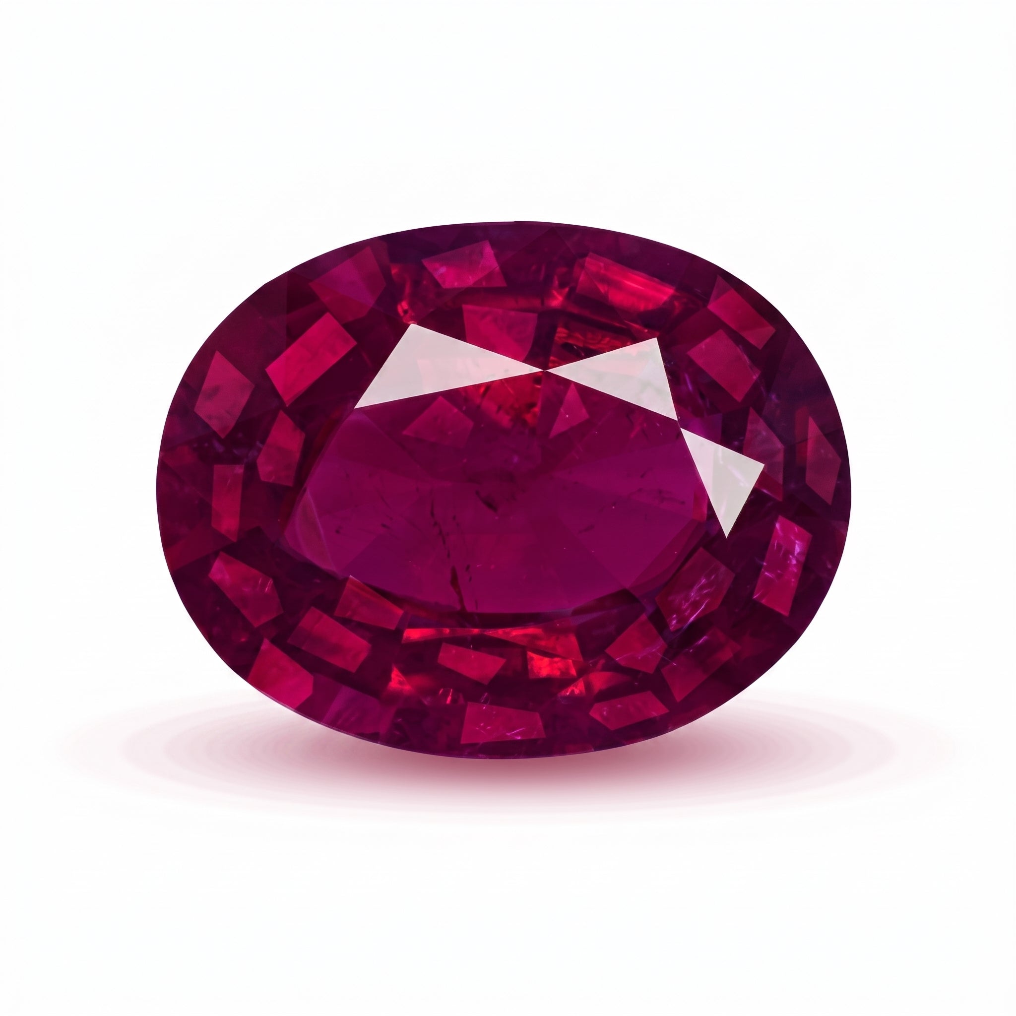 Reddish Purple Rubellite Tourmaline 5.54 ct — Oval