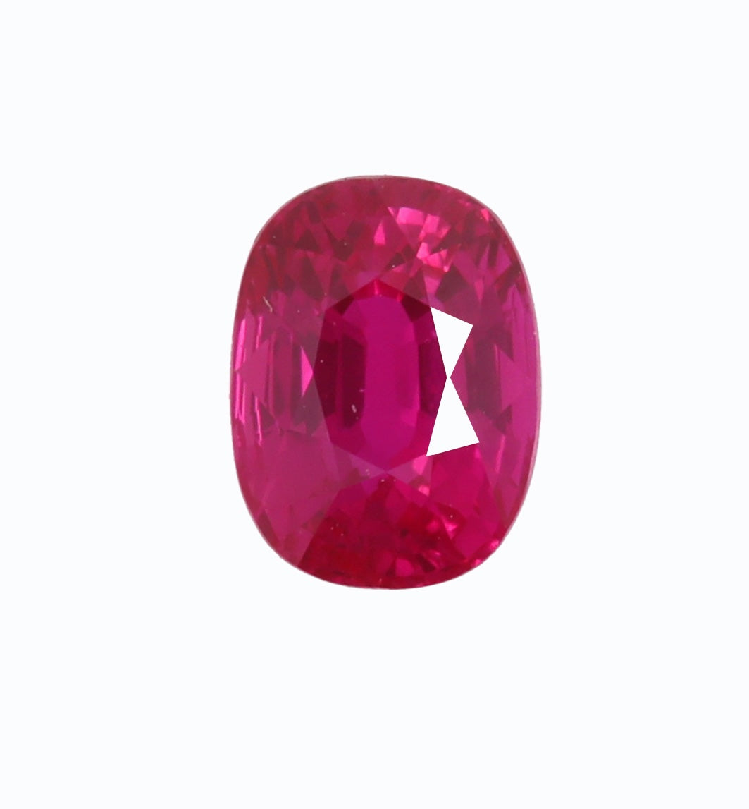 Intense Red Mozambique Ruby 1.04 ct — Cushion