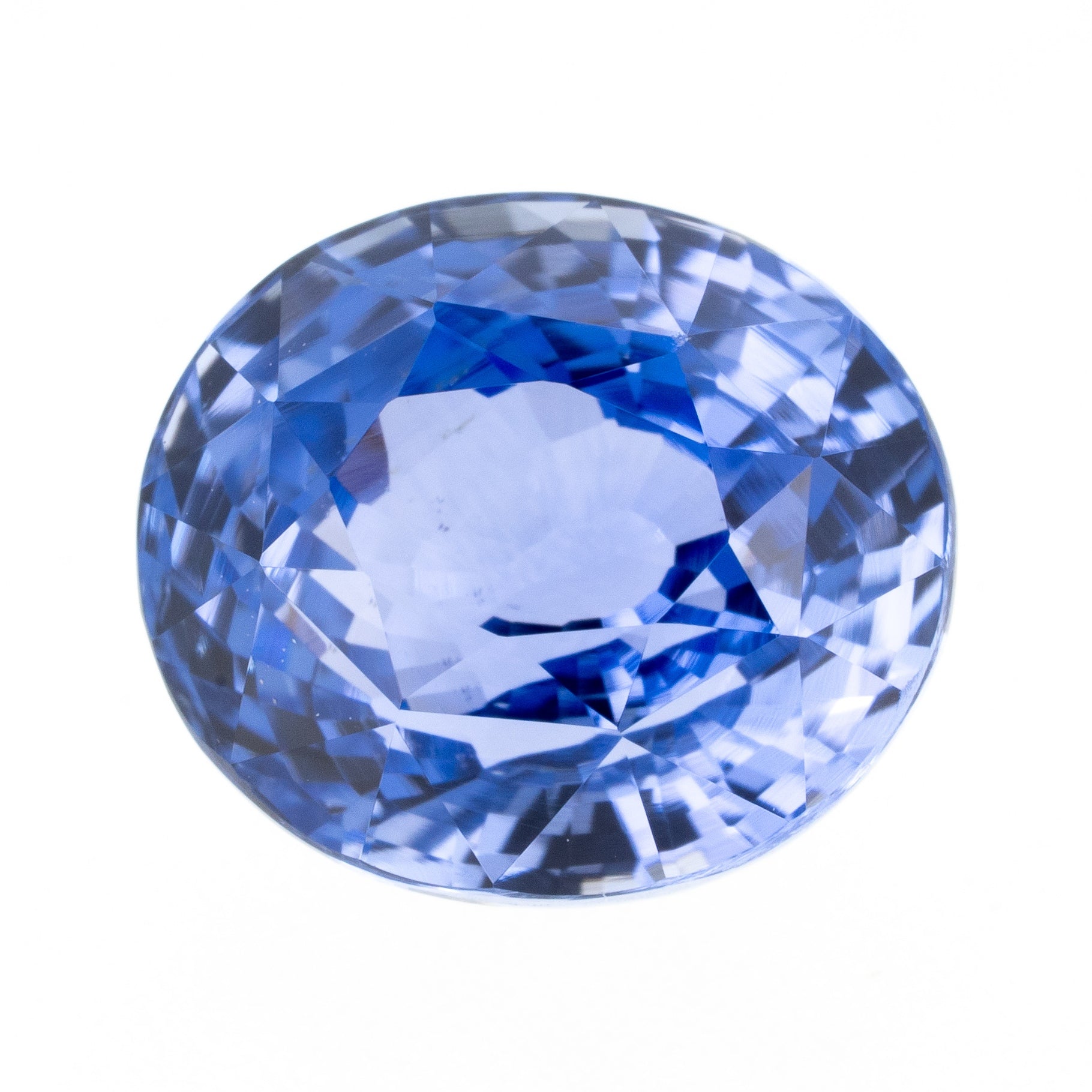Ceylon Blue Sapphire 4.02 ct — Oval Brilliant