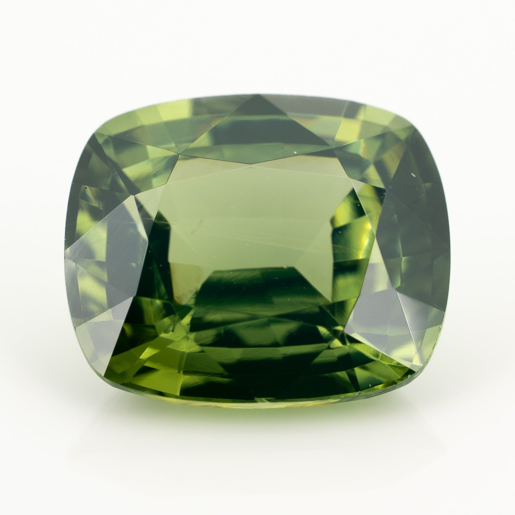 Green Zircon 4.45ct - Cushion