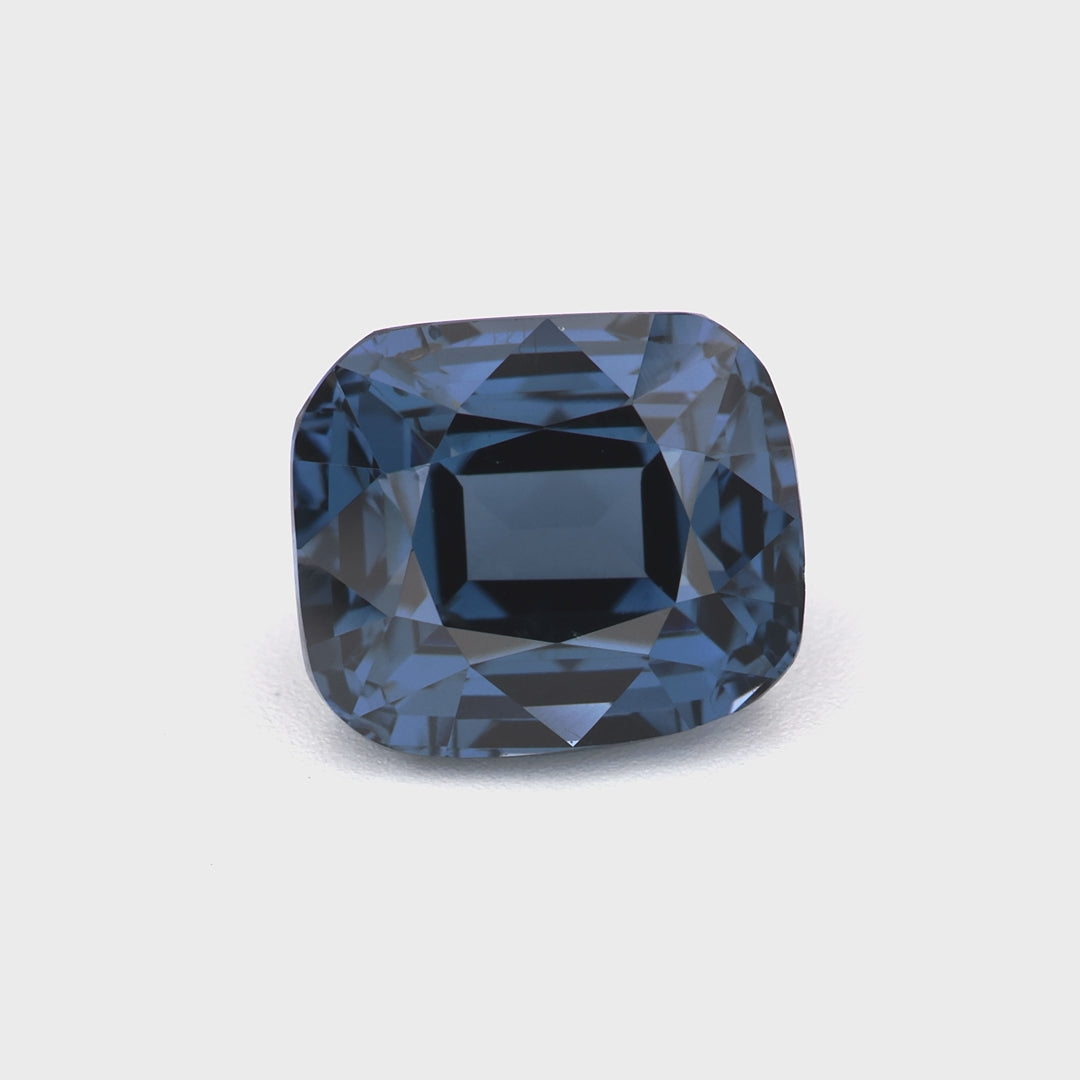 Téja Ceylon intense blue cobalt spinel, 2.592 ct faceted cushion