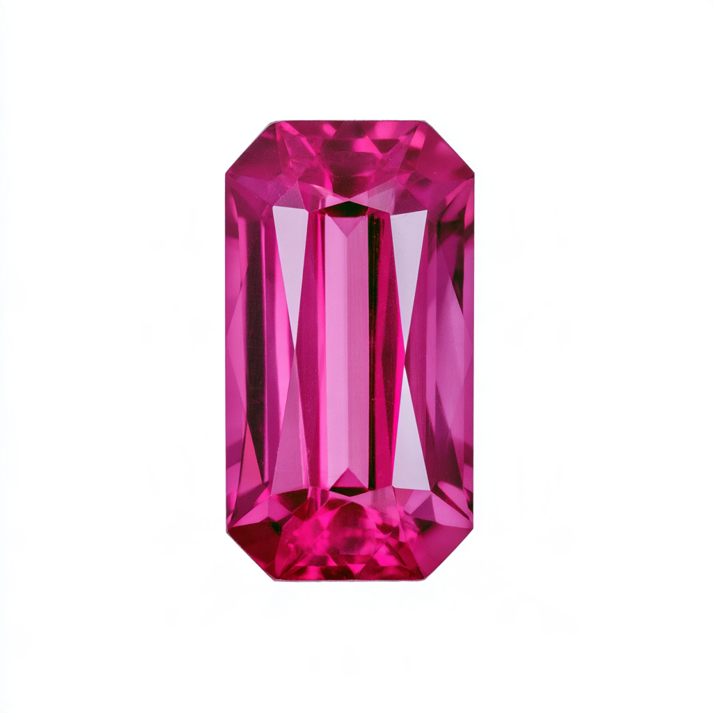 Vivid Pink Mozambique Sapphire 1.110 ct — Octagonal